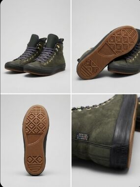 Converse Chuck Taylor Counter Climate Gore-Tex Suede Boots Green Men/Women